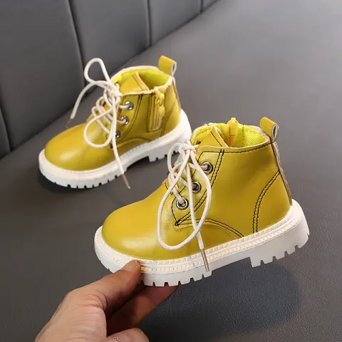 Leather Short Boots for Boys