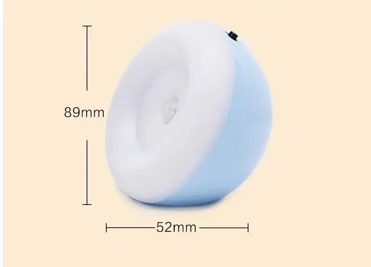 led night light rechargeable human induction lamp