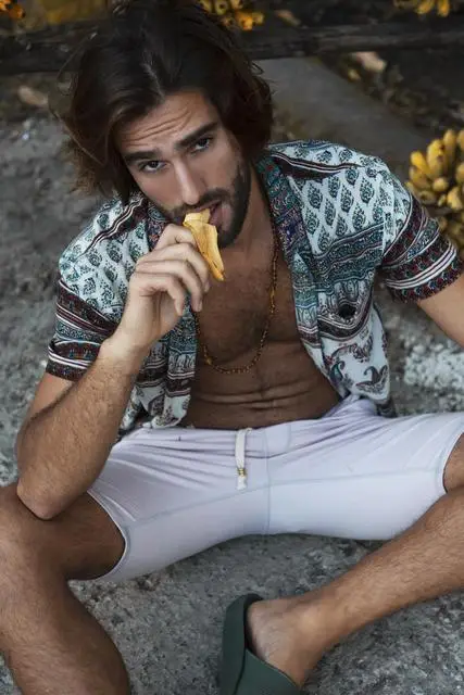 Sacred Blue Slim Hawaiian Shirt