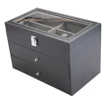 Glasses storage display box - Grey