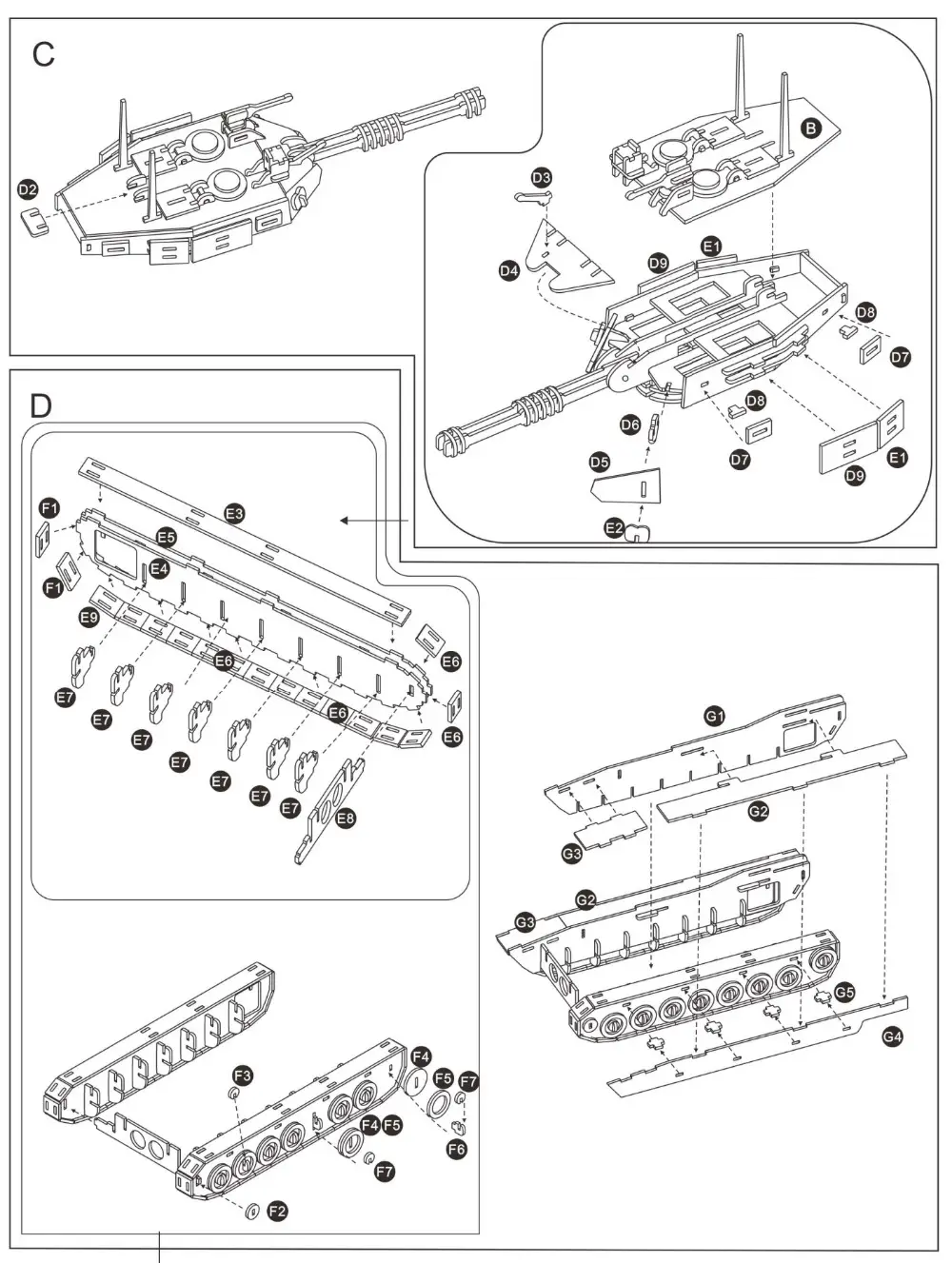 M1 main battle tank laser stereo puzzle