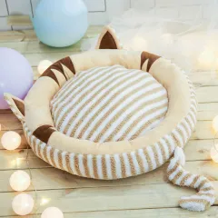 Non-removable small dog mats cat dog bed pet supplies - Brown - View 1