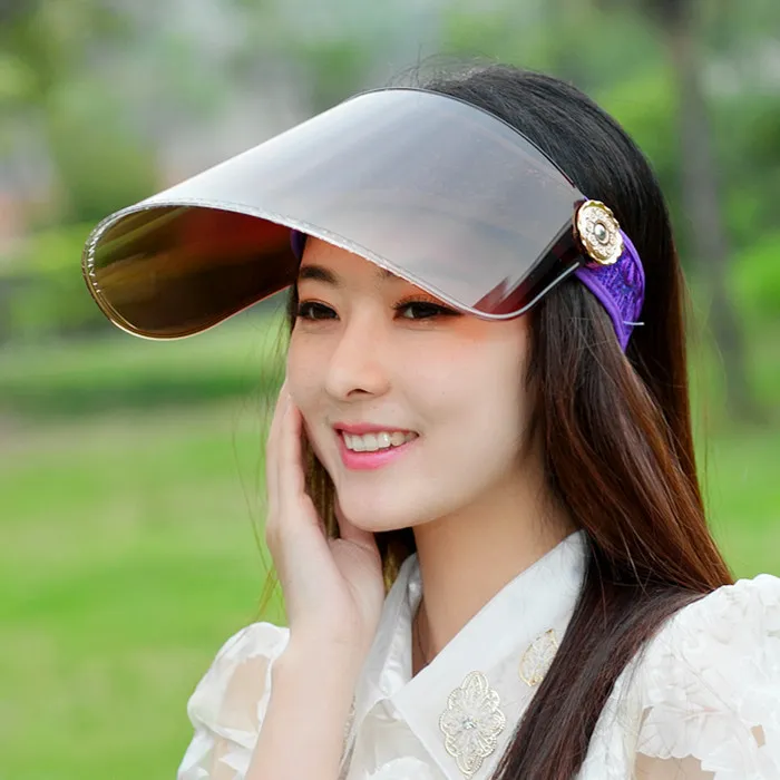 Sun protection lens sun hat - Purple