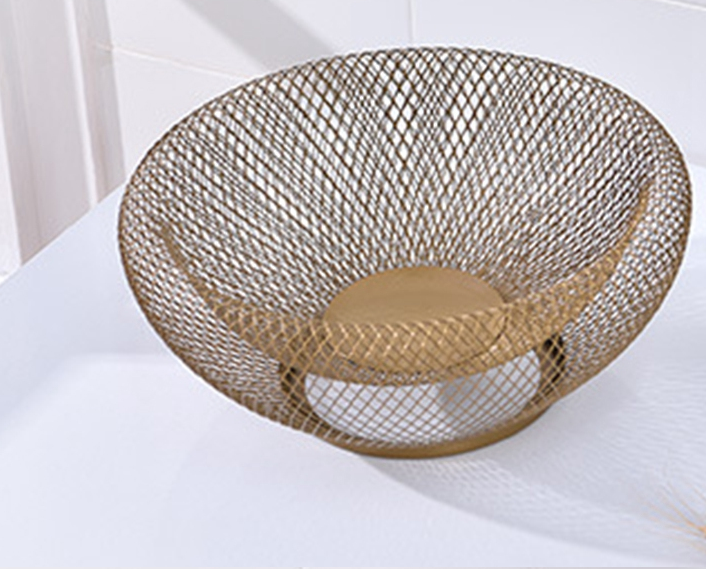 Iron Fruit Basket Simple Hollow Fruit Creative Basket
