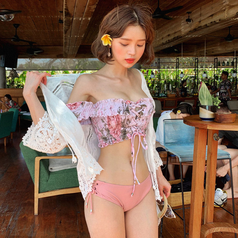Triangle strap shoulder bikini