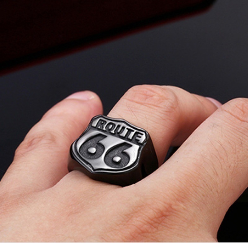 Flying Route 66 Men's Ring
