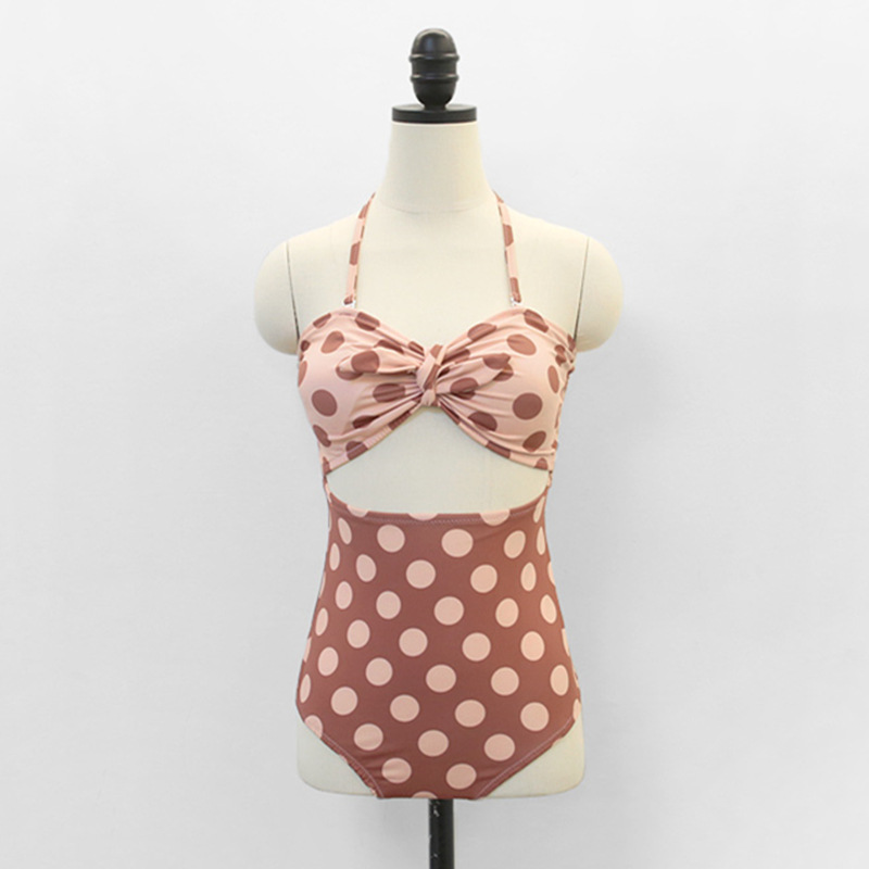 Bikini high waist cover belly show thin one-piece swimsuit