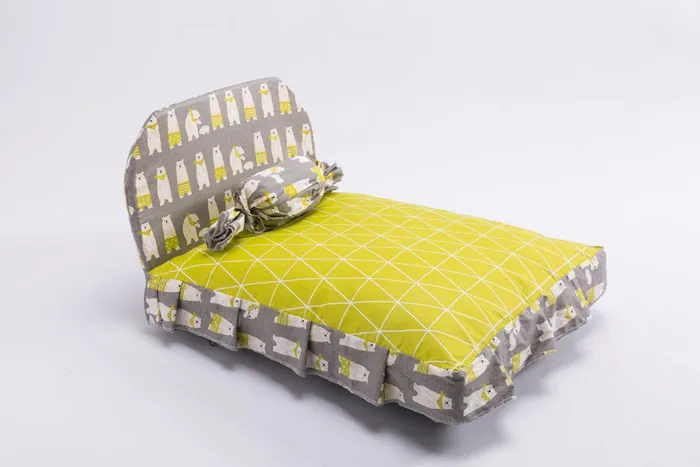 Pet House Puppy Bed - Yellow