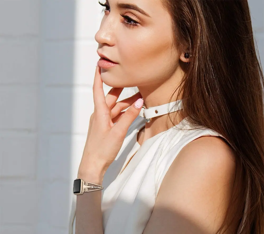 Stainless steel and diamond bracelet