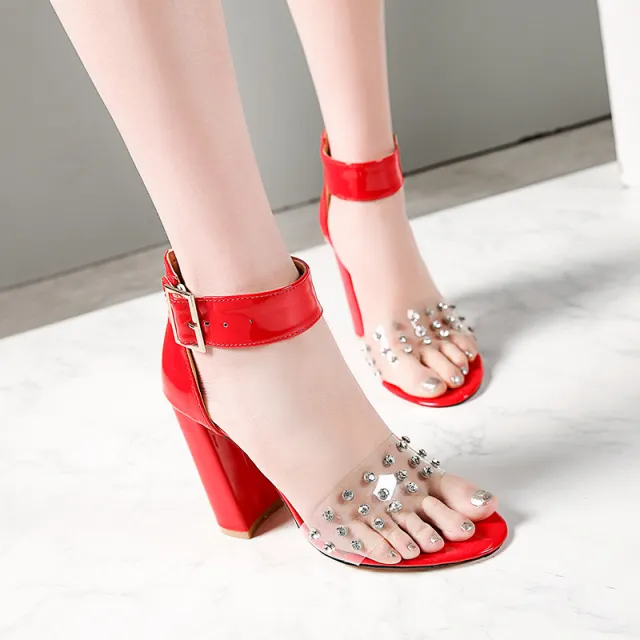 Women's high heeled sandals Red - Shop at LoveMi