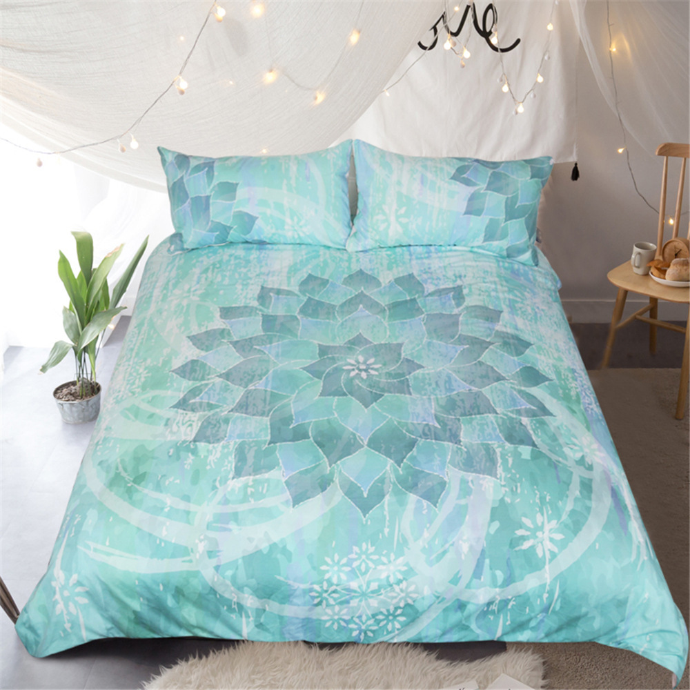 Lotus four-piece quilt cover