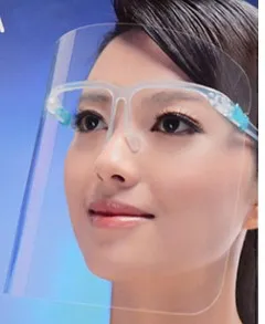 ABS Anti-dust Protective Face Guard Mask Nail Polishing Goggle Manicure Tool - Transparent Colour
