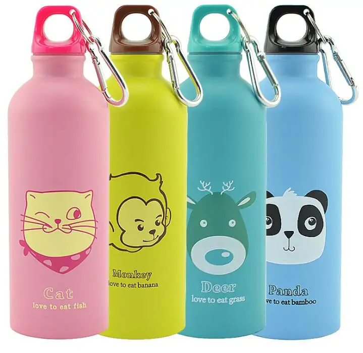 500ml Cartoon Animals Water Bottle Portable Sports
