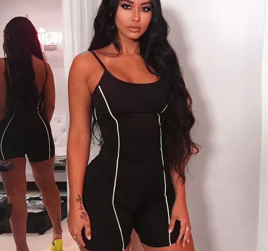 Sling jumpsuit color matching