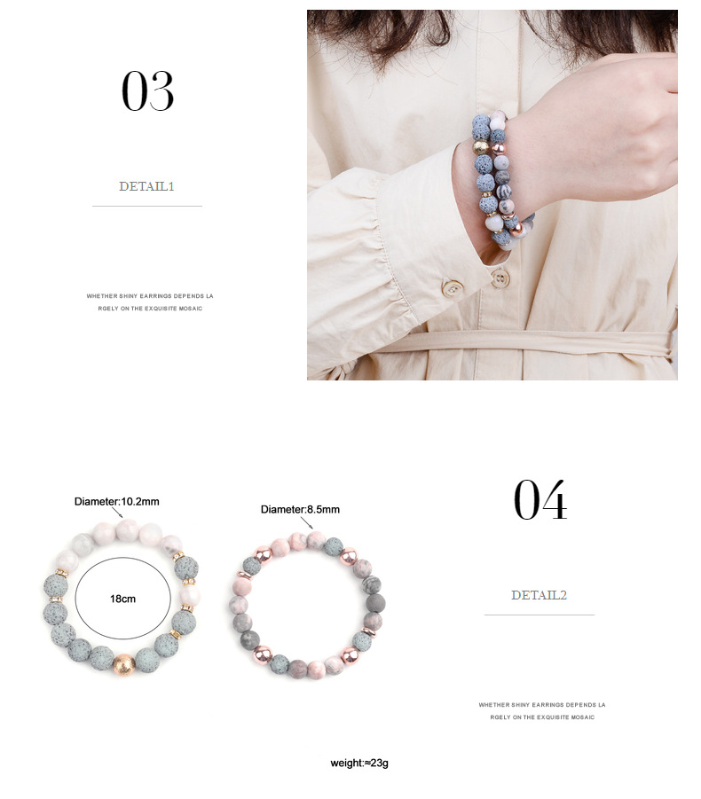 Lava Stone Braided Bracelet