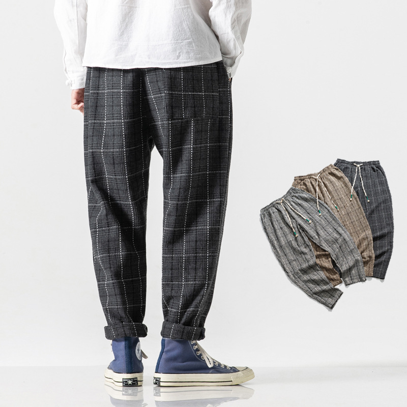 Harem pants loose woolen pants casual tunic