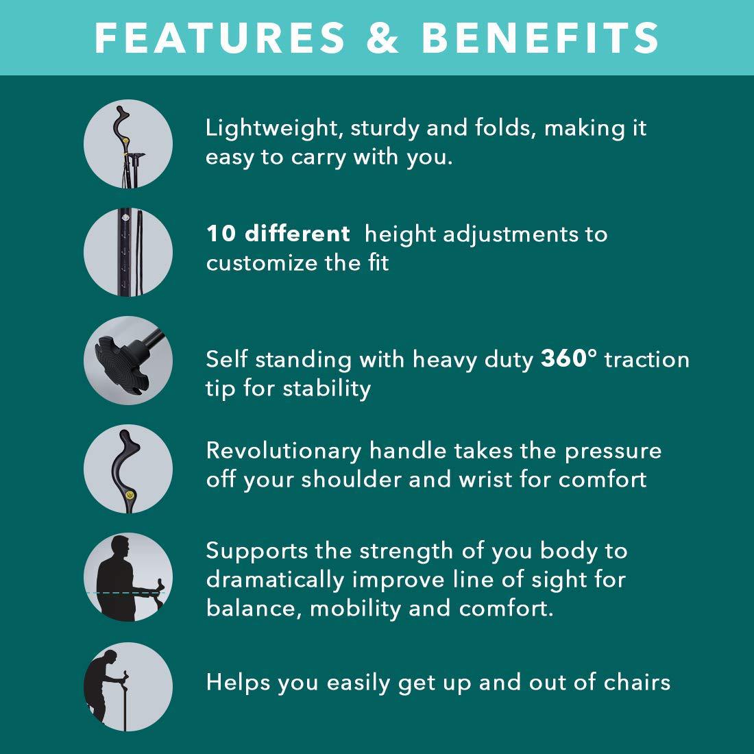 Революционная складная трость для ходьбы