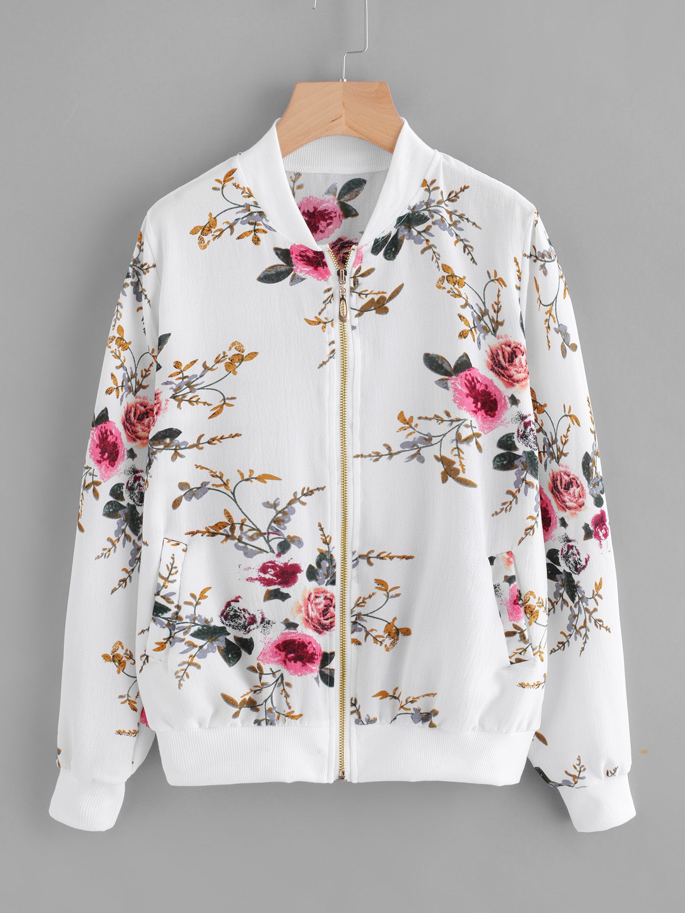 Zip cardigan printed baseball uniform