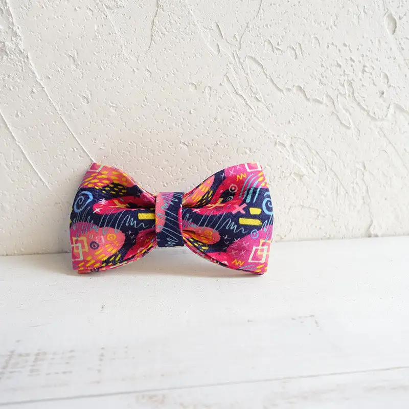 Dog collar collar flower bow