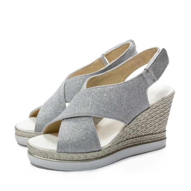 Platform Wedge Sandals Silver - Shop at LoveMi