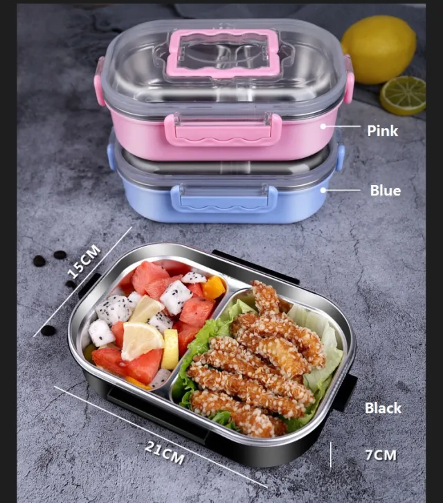 304 stainless steel Korean insulation box Blue - Shop at LoveMi