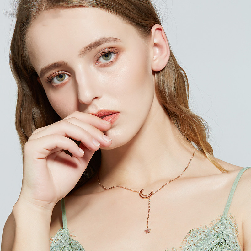 Star and moon personality temperament short money chain