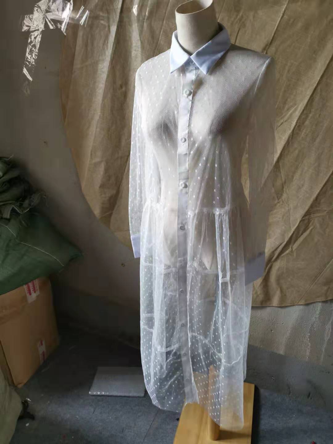 Tulle see-through dress