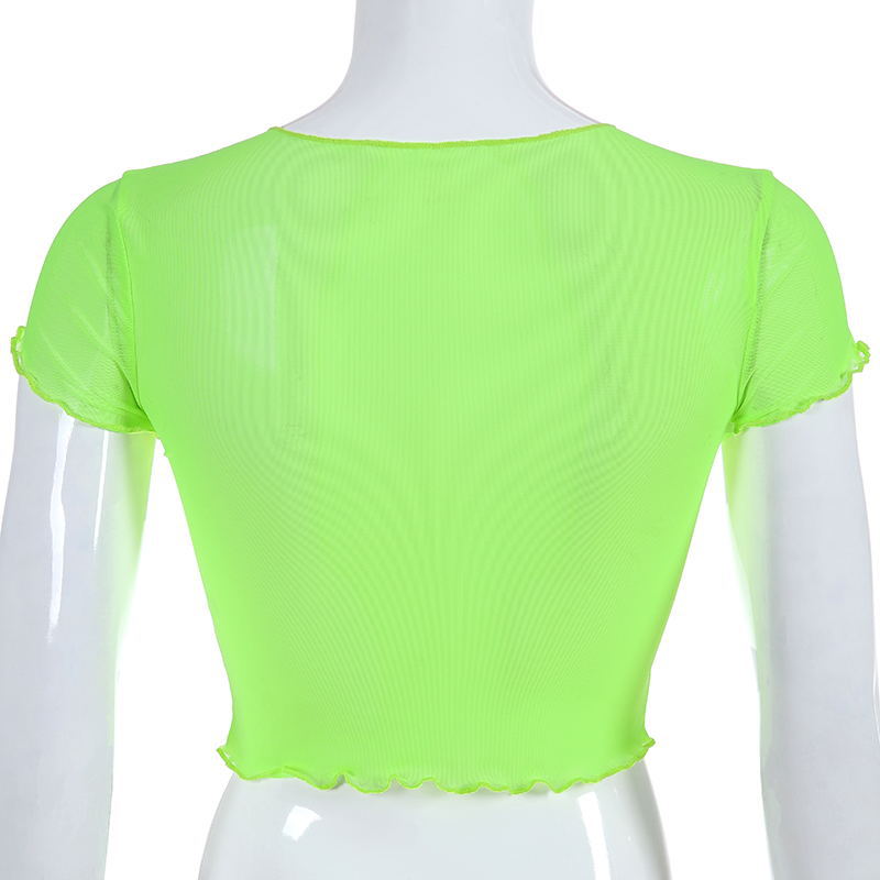 Mesh gauze top