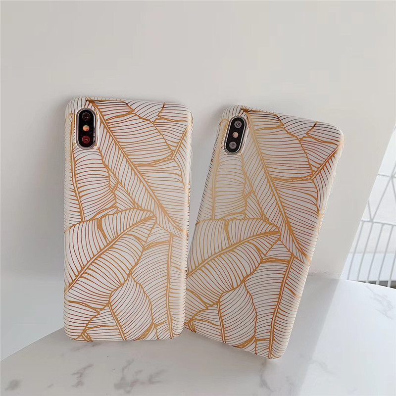 Bronzing banana leaf phone case - Image 2