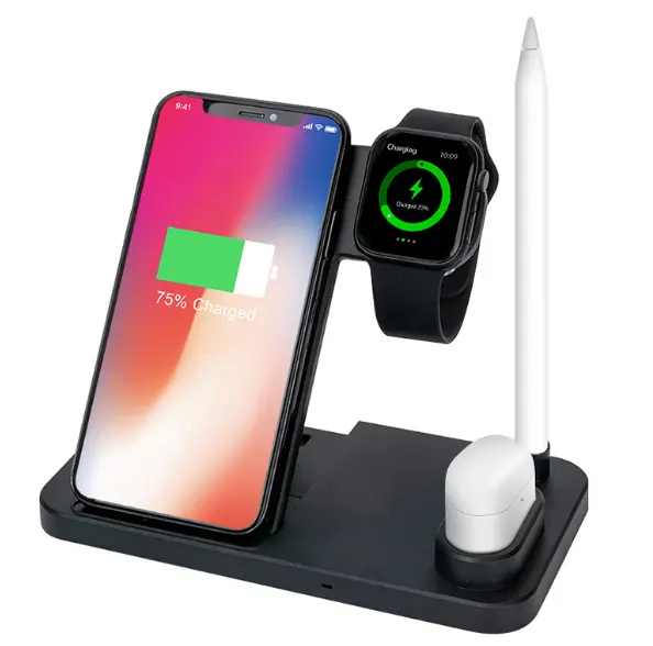 4 in 1 Wireless Charger Qi 10W Fast Charging