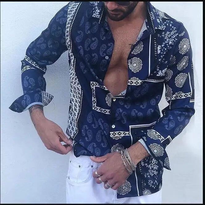 Printed wild casual shirt