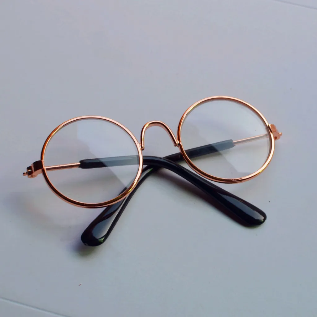 Pet photo glasses - White