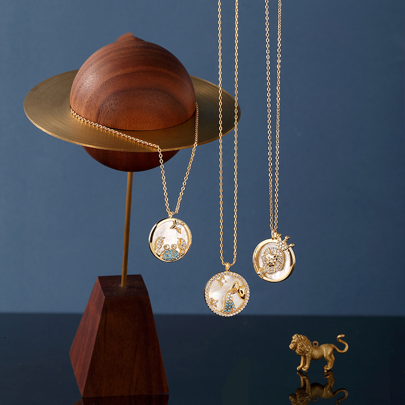 Twelve Constellation Shell Necklace