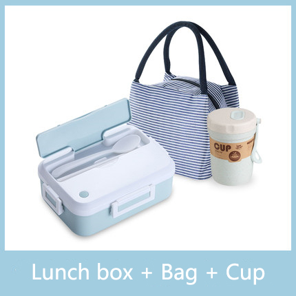Japanese style partitioned student lunch box Blue - Shop at LoveMi
