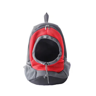 Backpack Pet Bag Multi Color Optional Comfortable And Breathable Mesh Woven Surface Travel Special Bag For Travel Red - Shop at LoveMi
