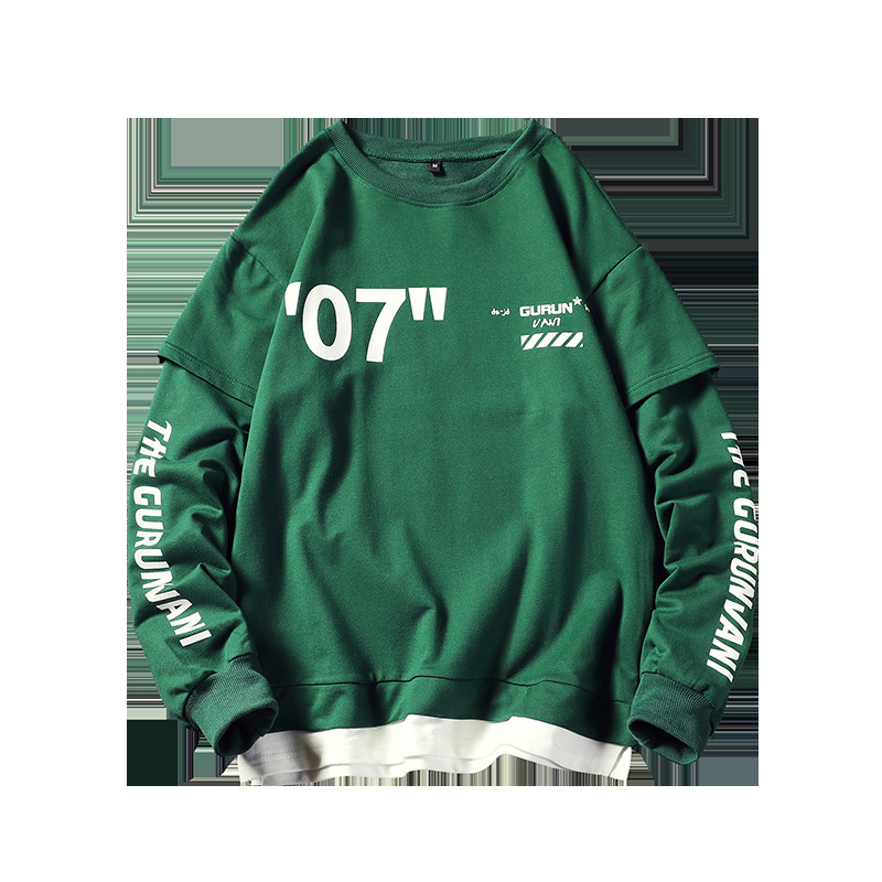 Men's casual fake two sweaters