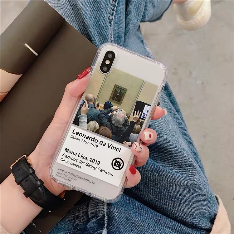 Transparent shatter-resistant mobile phone case