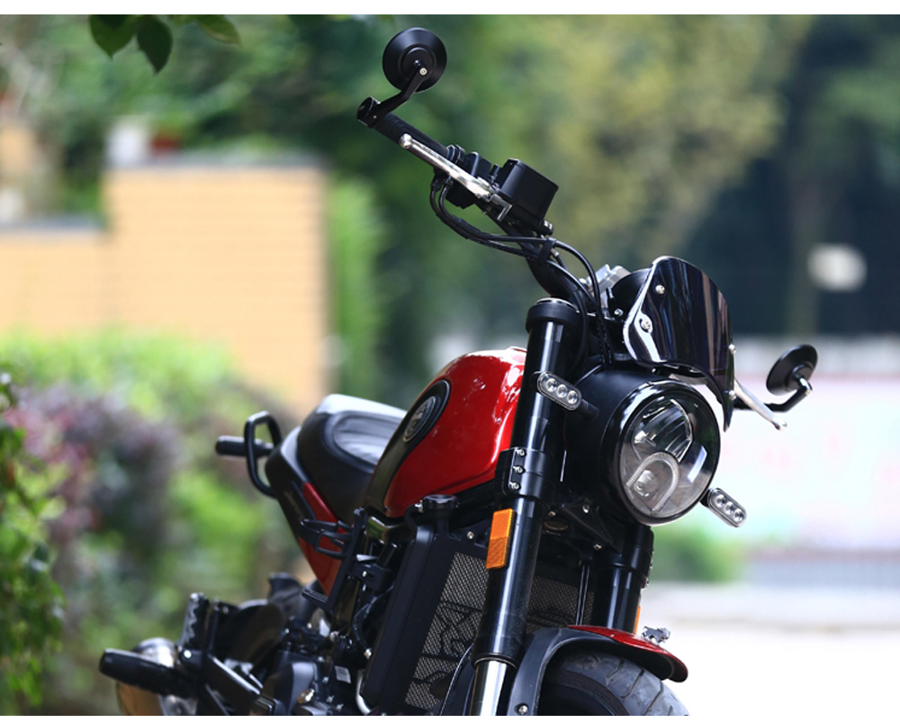 Motorcycle mirror handle bar exquisite coffee mirror
