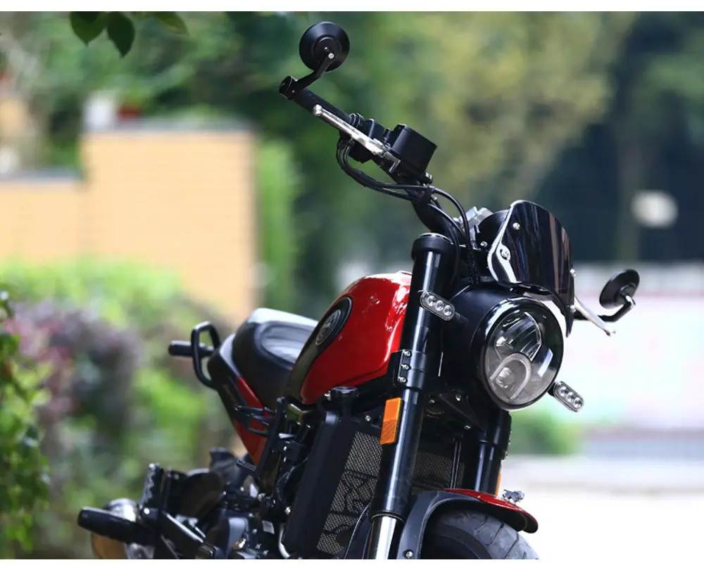 Motorcycle mirror handle bar exquisite coffee mirror