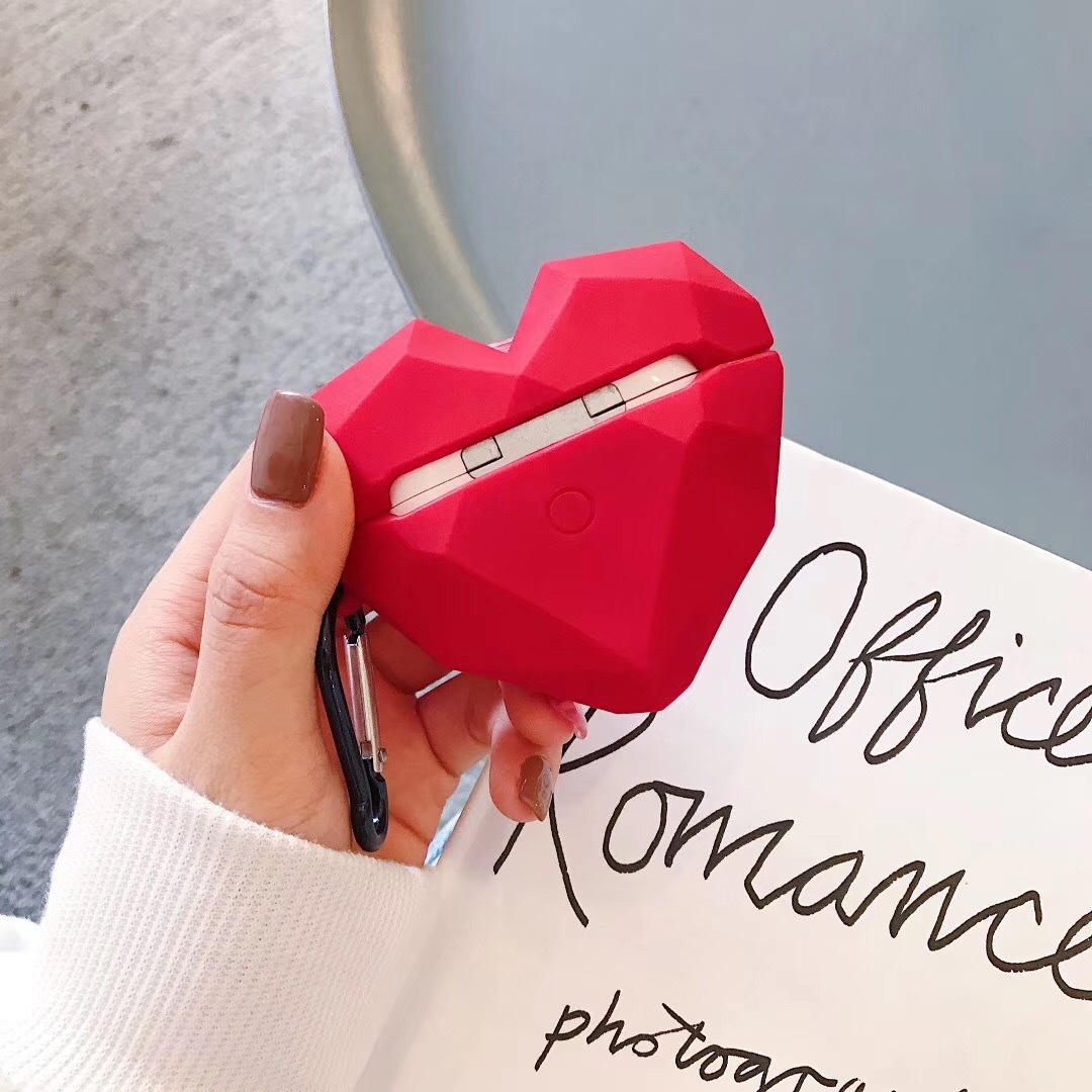 Funda auriculares Diamante Rojo Amor