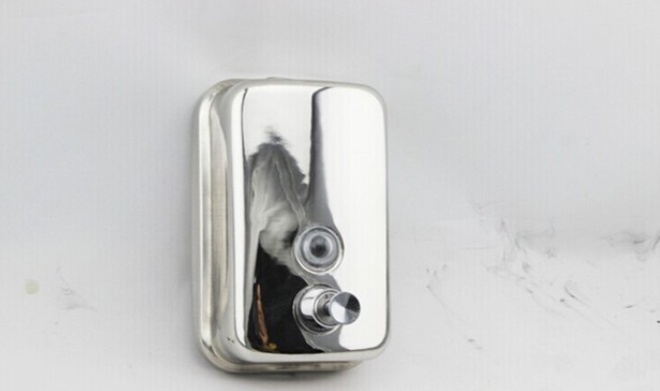 Stainless steel soap dispenser