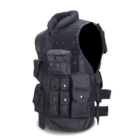 Tactical Vest Black Mens Military Hunting