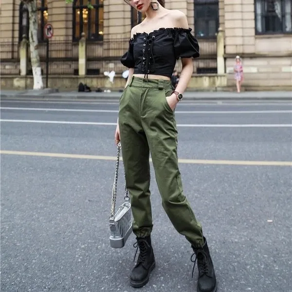 New Women's High Waist Overalls Army Green - Shop at LoveMi