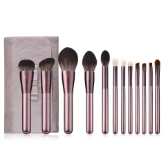 12 makeup brushes small grape beauty set - Image - View 1