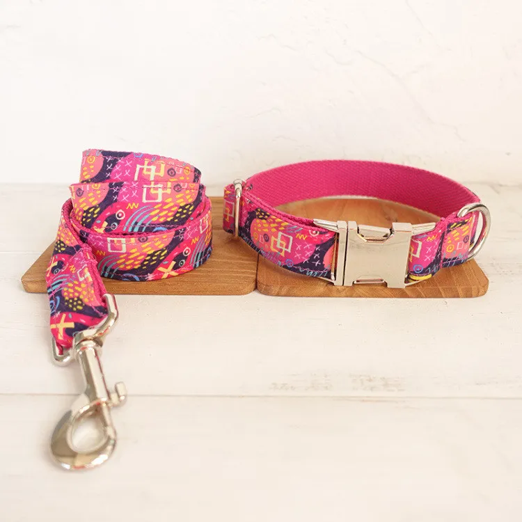 Pet supplies dog leash dog training running rope - Pink Suit