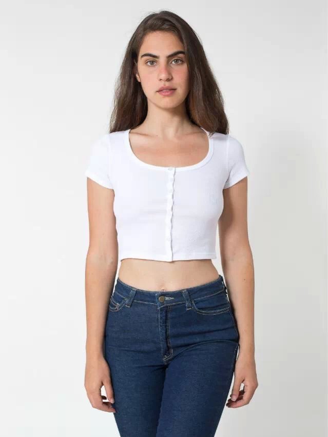 Buttoned Cardigan Short T-Shirt