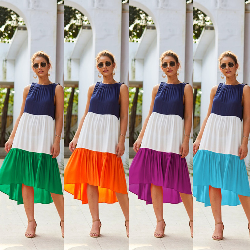 Paneled Women's Dress