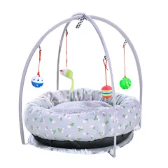 Four seasons universal cat tent nest multifunctional toy pet nest - Grey - View 1