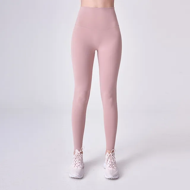 Reversible Brushed Nude Seamless Yoga Pants Pink - Shop at LoveMi
