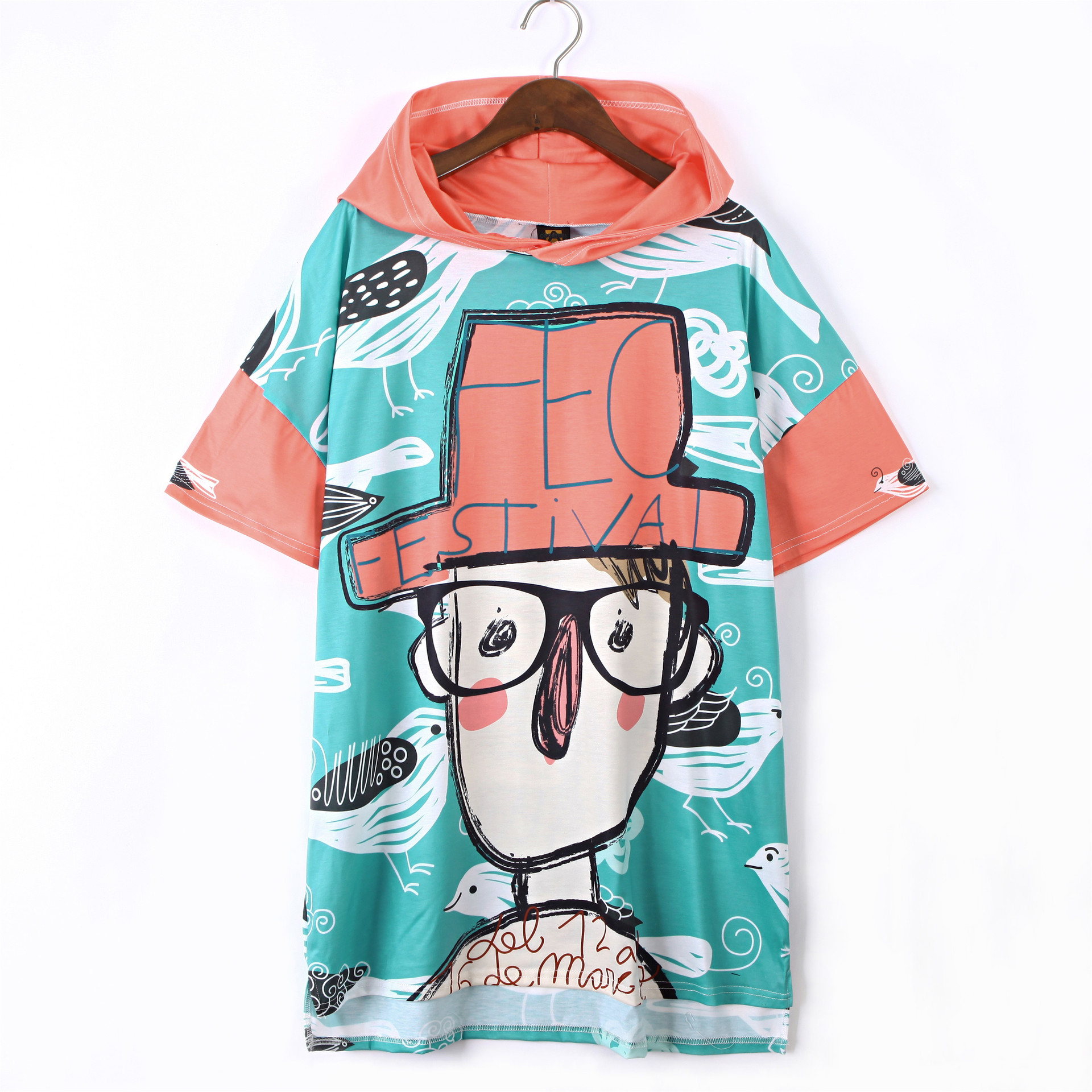 Skirt hooded sweater large T-shirt